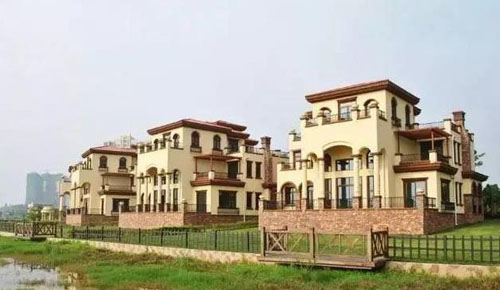 在農(nóng)村小別墅用真石漆裝修外墻，效果圖美絕了