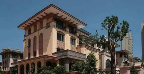 在農(nóng)村小別墅用真石漆裝修外墻，效果圖美絕了